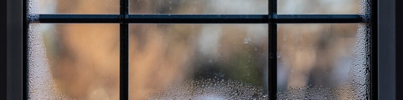 Close-up,Of,A,Leaded,Double,Glazed,Window,With,Condensation,Inside