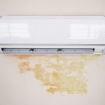 Leaky,Air,Conditioner,And,Water,Damage,On,Wall,At,Home